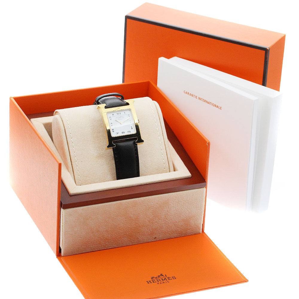 HERMES H watch HH1.510 white Dial Quartz Boy's Watch_891728