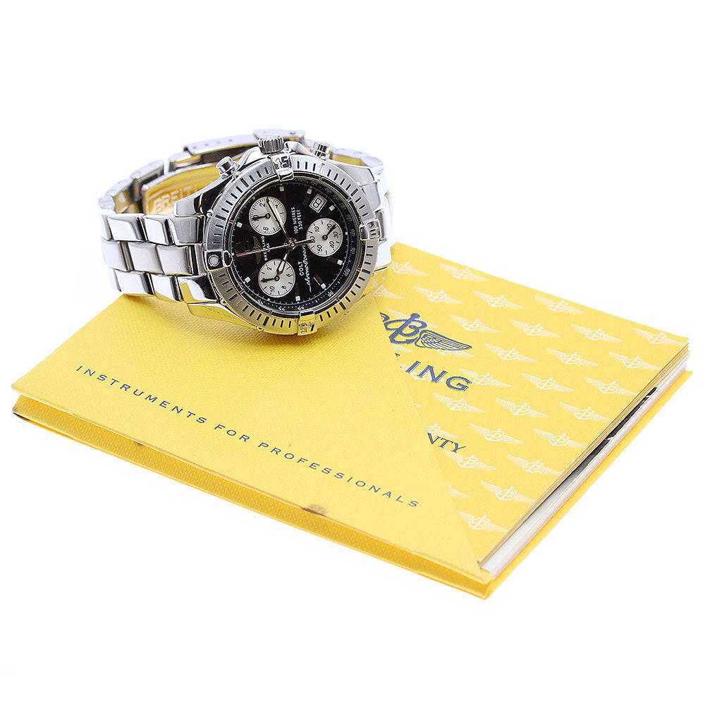 BREITLING Colt Chrono Ocean A53050 Date black Dial Quartz Men's Watch_891730
