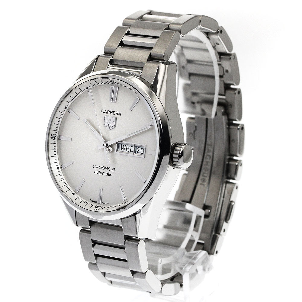 TAG HEUER Carrera Caliber 5 WAR201B-0 Silver Dial Automatic Men's Watch_891735
