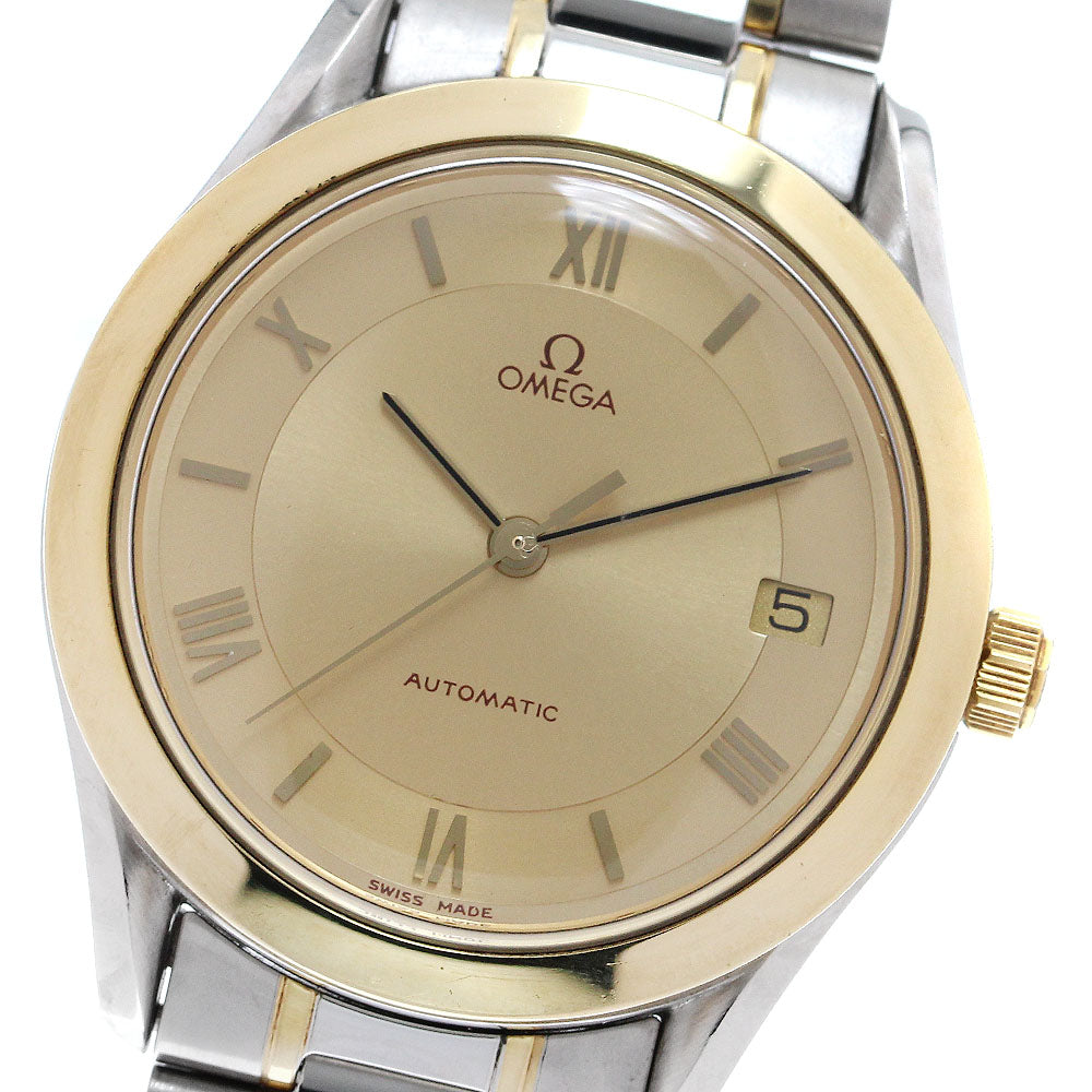 OMEGA Classic 3300.10 YG bezel gold Dial Automatic Men's Watch_891799