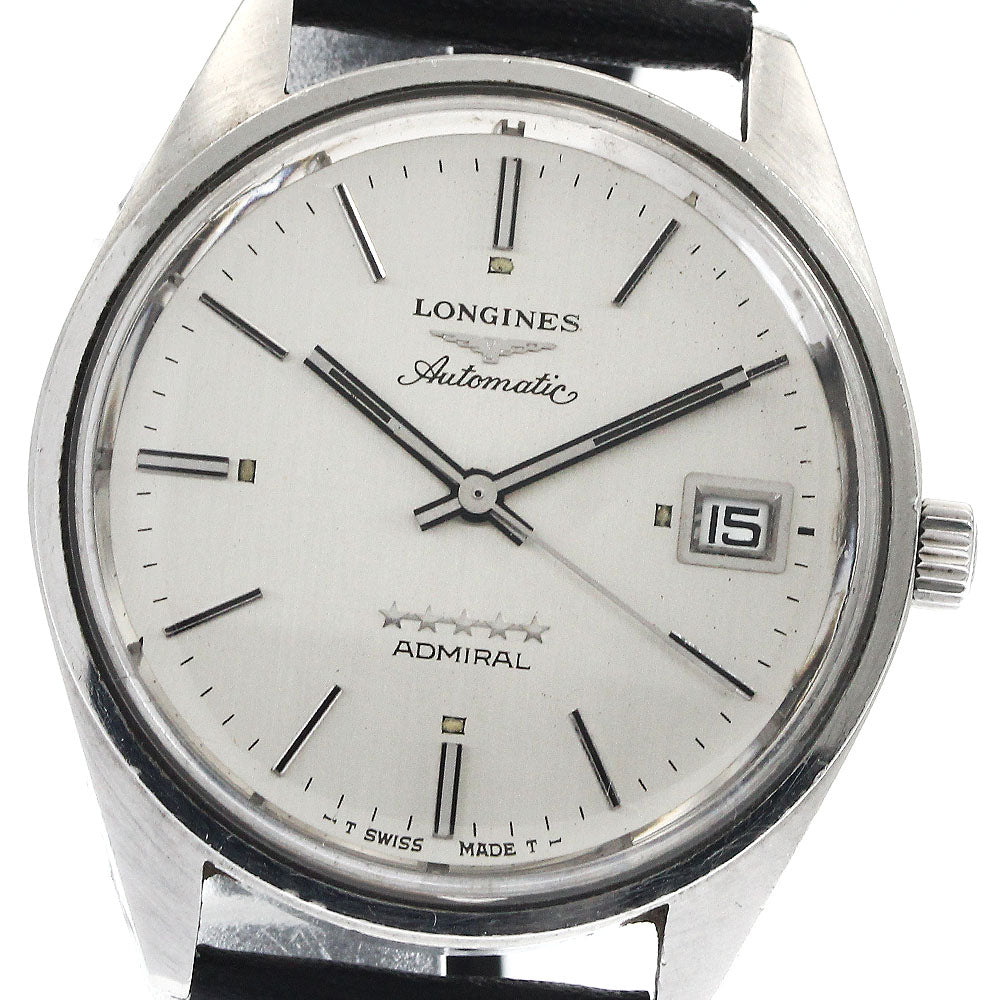 LONGINES Admiral 5 Star Date Cal.565 Silver Dial Automatic Men's Watch_891801