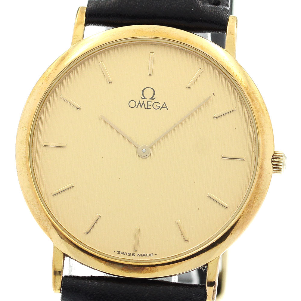 OMEGA De Ville Gold Dial Quartz Men's Watch_891802