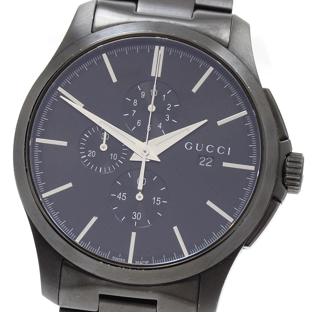 GUCCI G timeless 126.2/YA126274 Chronograph Black Dial Quartz Men's Watch_891803