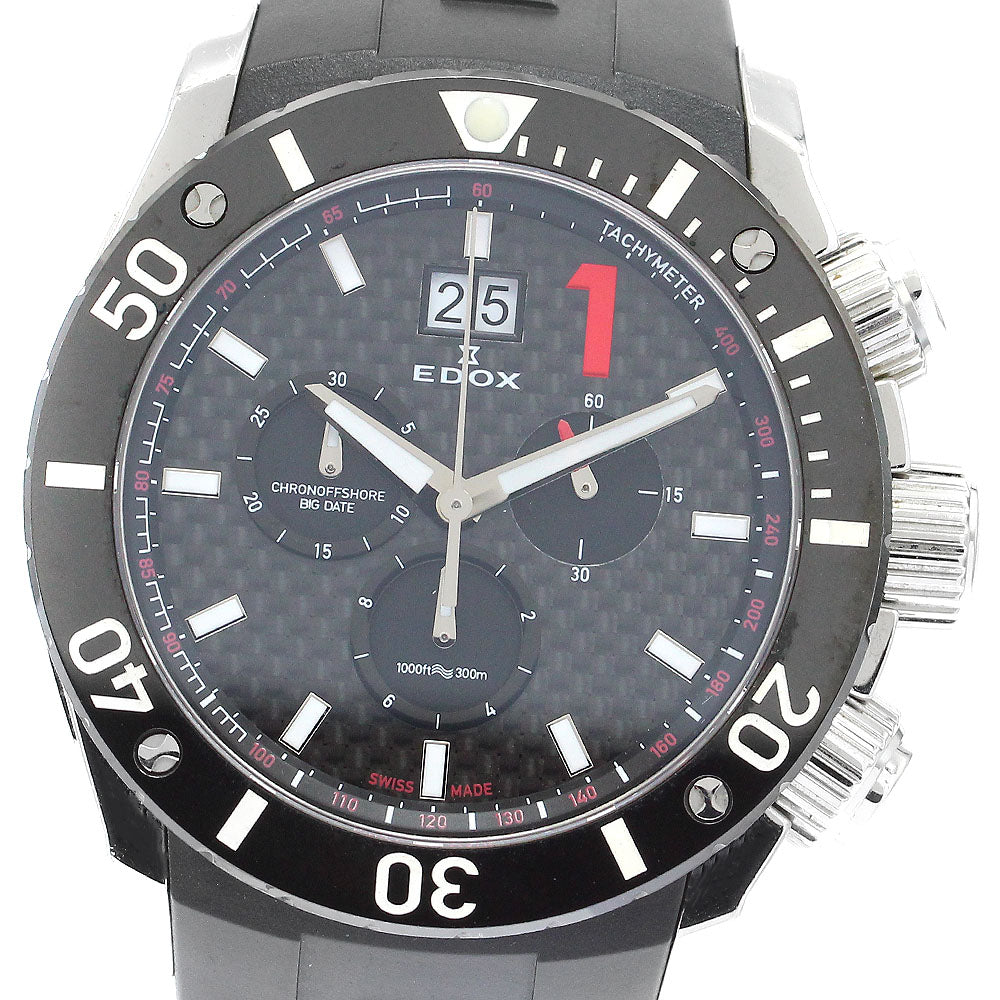 EDOX Chrono Offshore 1 10020-3-NIN Chronograph black Dial Quartz Men's_891811