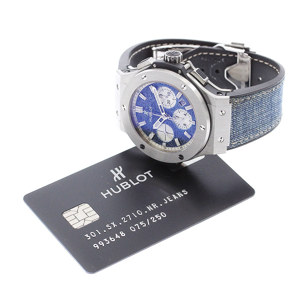 HUBLOT Bang jeans 301.SX.2710.NR.JEANS Jeans blue Dial Automatic Men's_891820