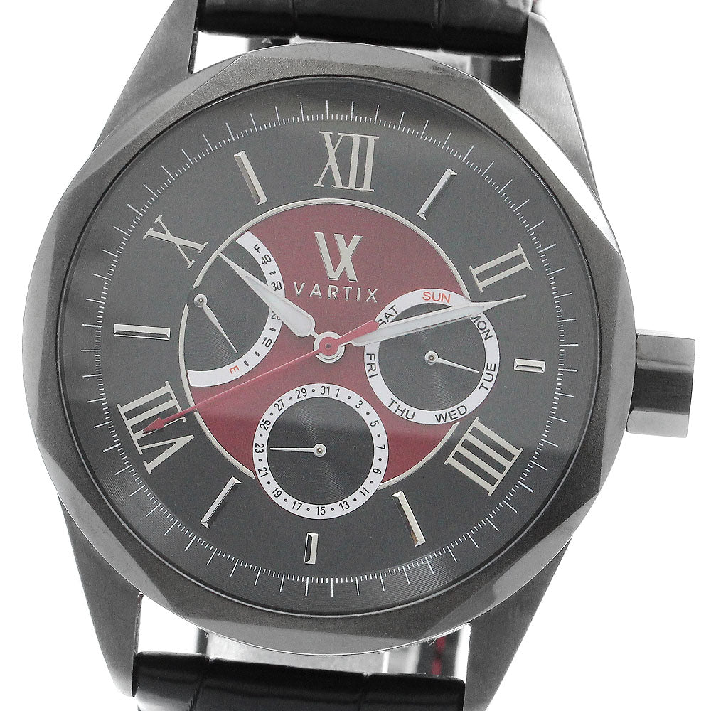 VARTIX ALIVE PR02B Day-Date Power Reserve Black / red Dial Automatic Men's Watch_891843