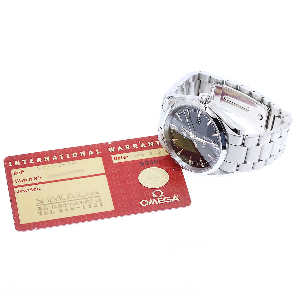 OMEGA Seamaster Aqua Terra 2517.50 Date black Dial Quartz Men's Watch_891844