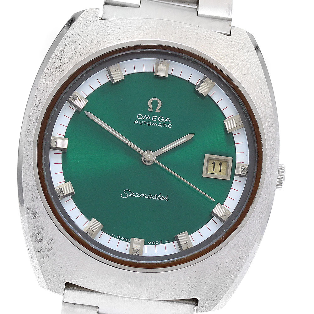 OMEGA Seamaster 166.110 Date Cal.1001 Green Dial Automatic Men's Watch_891853