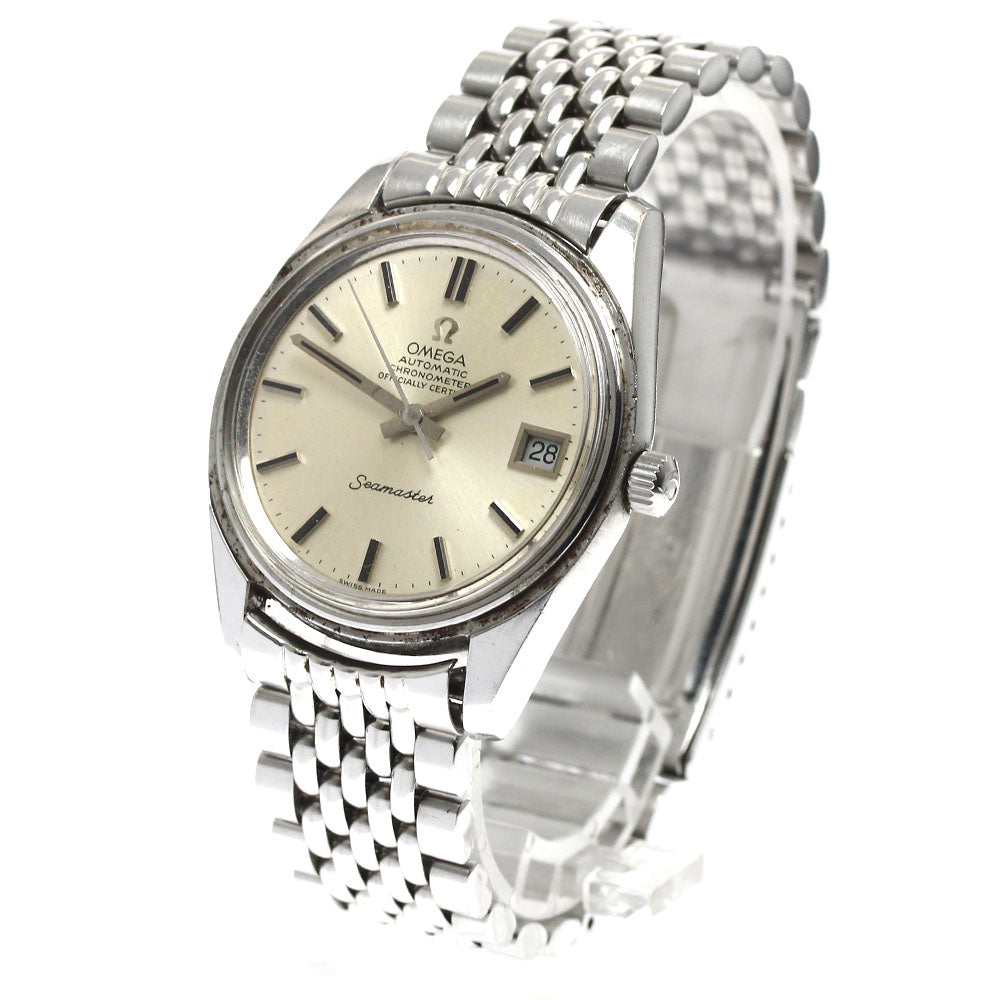OMEGA Seamaster 168.0061/166.0172 Date Cal.1011 Rice Bracelet Silver Dial Automatic Men's Watch_891864