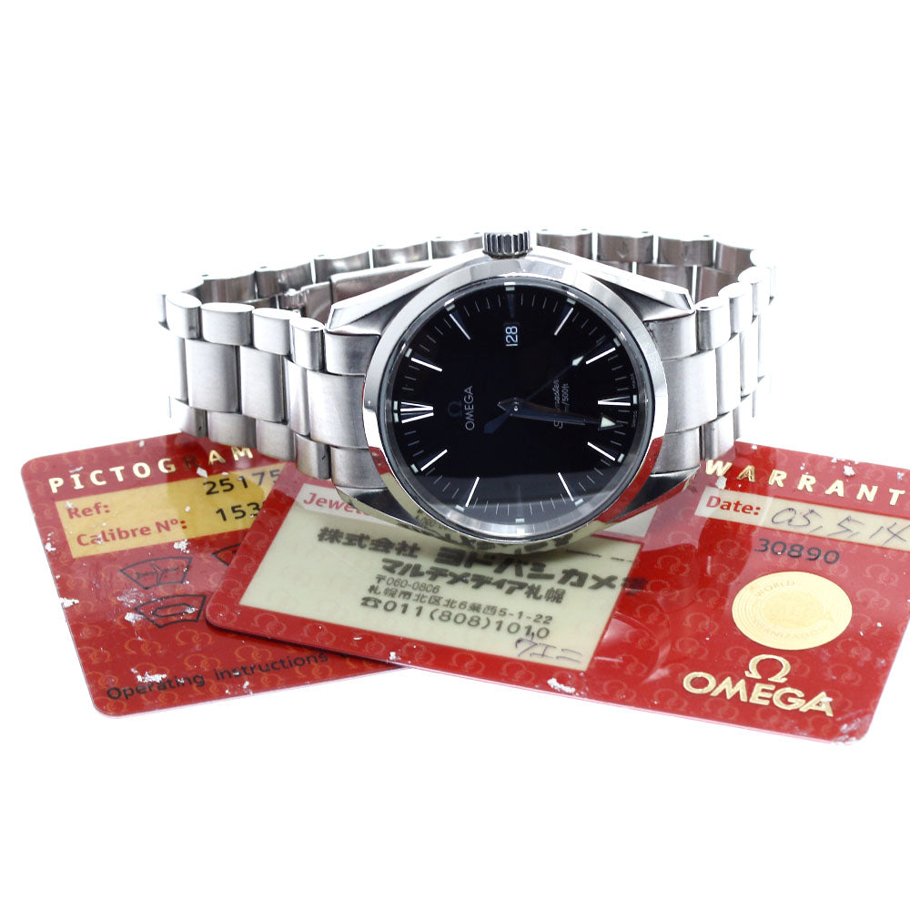 OMEGA Seamaster Aqua Terra 2517.50 Date black Dial Quartz Men's Watch_891885
