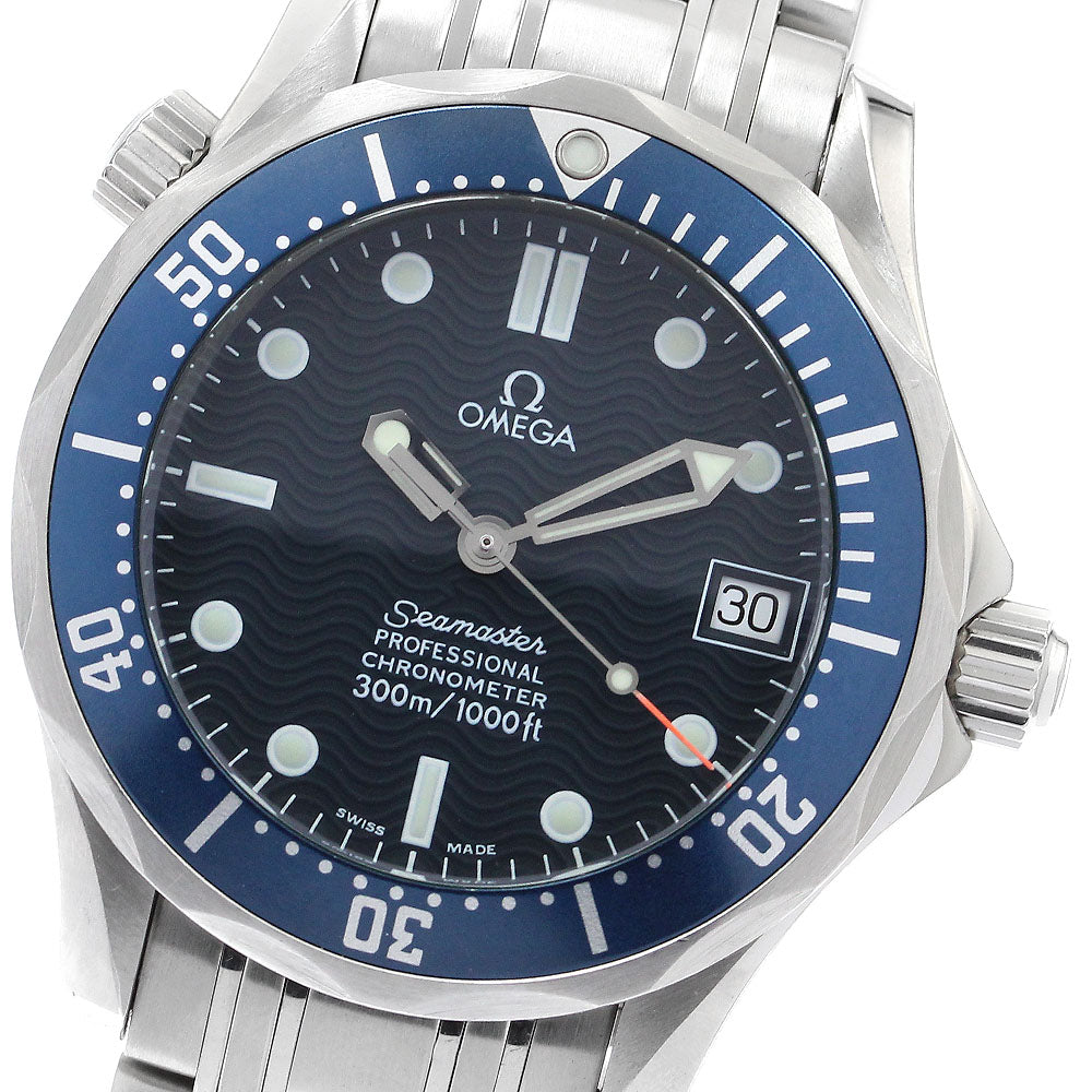 OMEGA Seamaster300 2551.80 Date Navy Dial Automatic Boy's Watch_891893