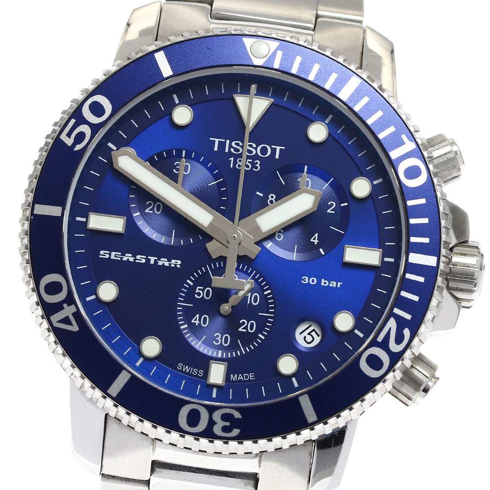 TISSOT Seastar 1000 T120.417.11.041.00 Chronograph Date Quartz Men's _891923