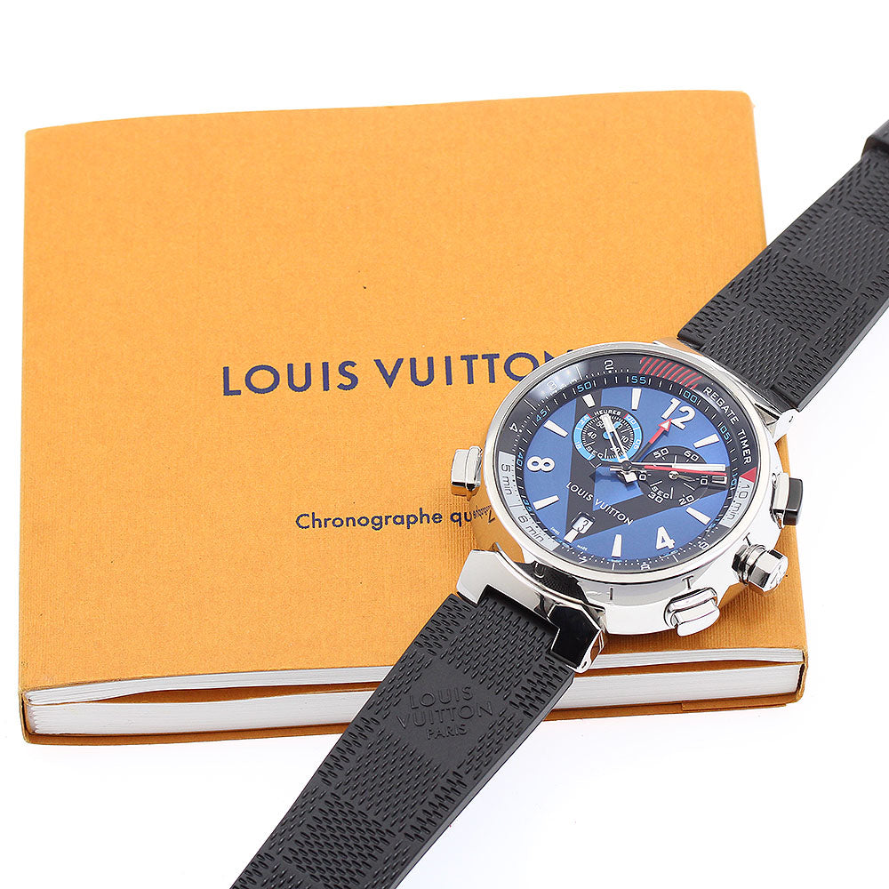 LOUIS VUITTON Tambour Regatta Q102D Chronograph alarm Quartz Men's Watch_891971