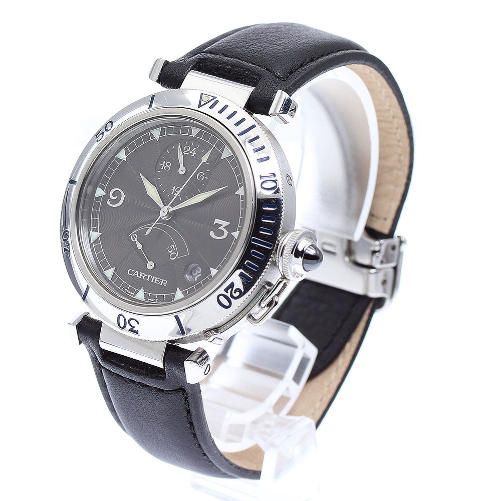 CARTIER Pasha 38 W3105055 Power reserve gray Dial Automatic Men's Watch_891987