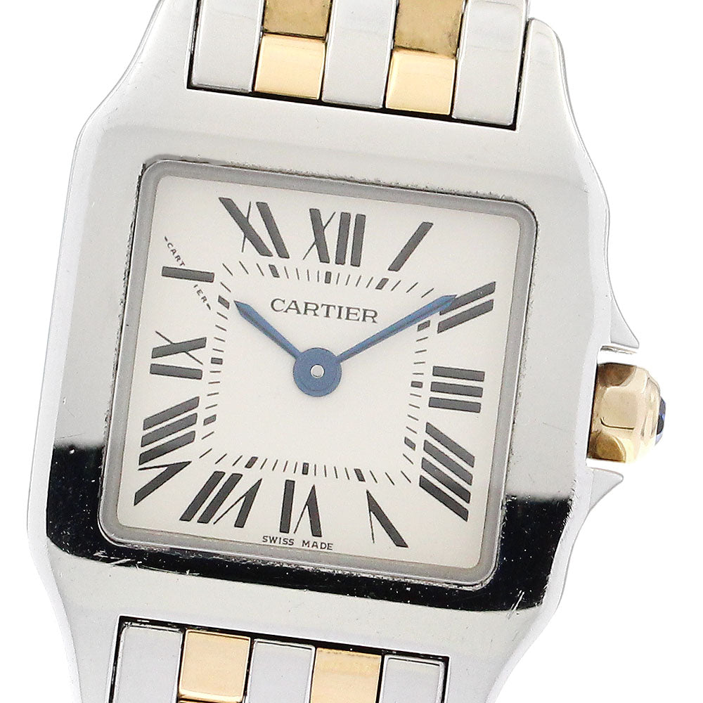 CARTIER Santos de Moiselle SM W25066Z6 beige Dial Quartz Ladies Watch_892000