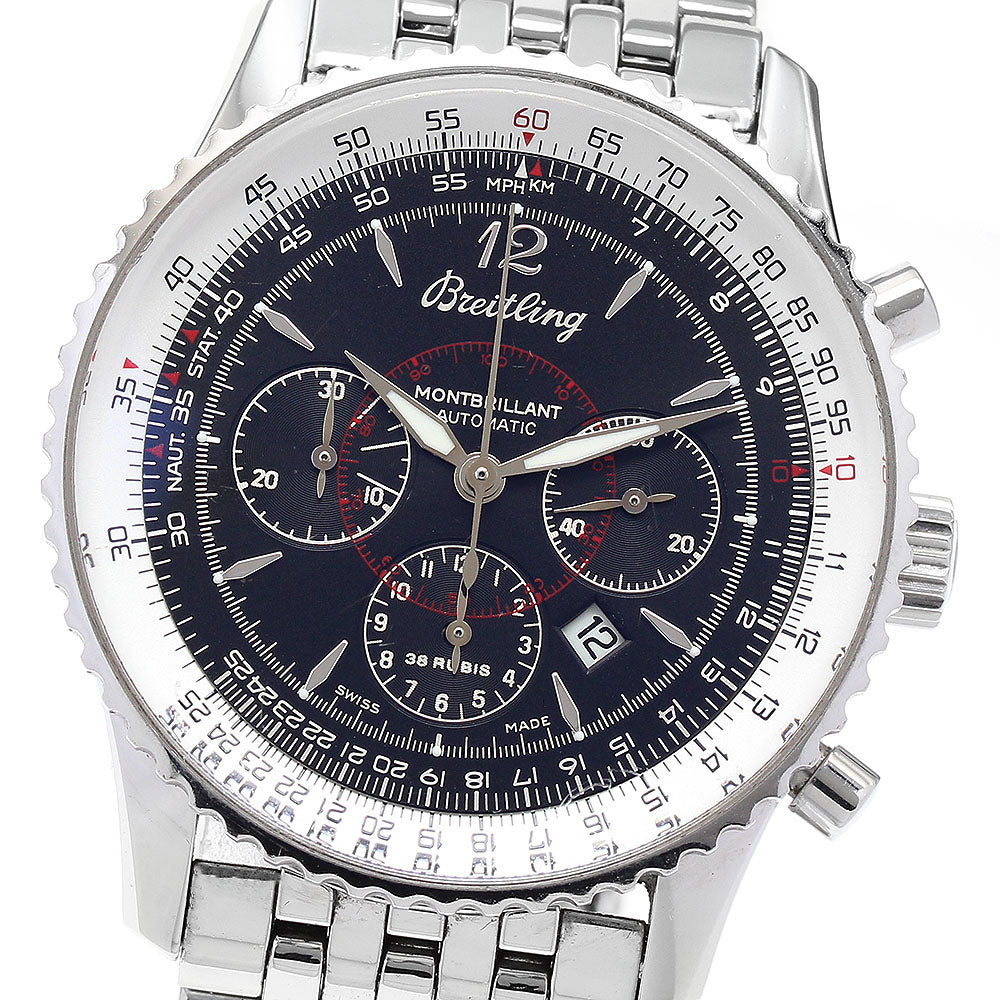 BREITLING Navitimer Montbrillant A41330 black Dial Automatic Men's Watch_876465