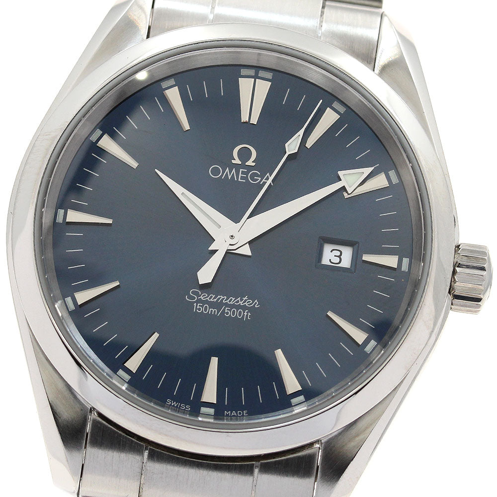 OMEGA Seamaster Aqua Terra 2517.80 Date Navy Dial Quartz Men's Watch_892059