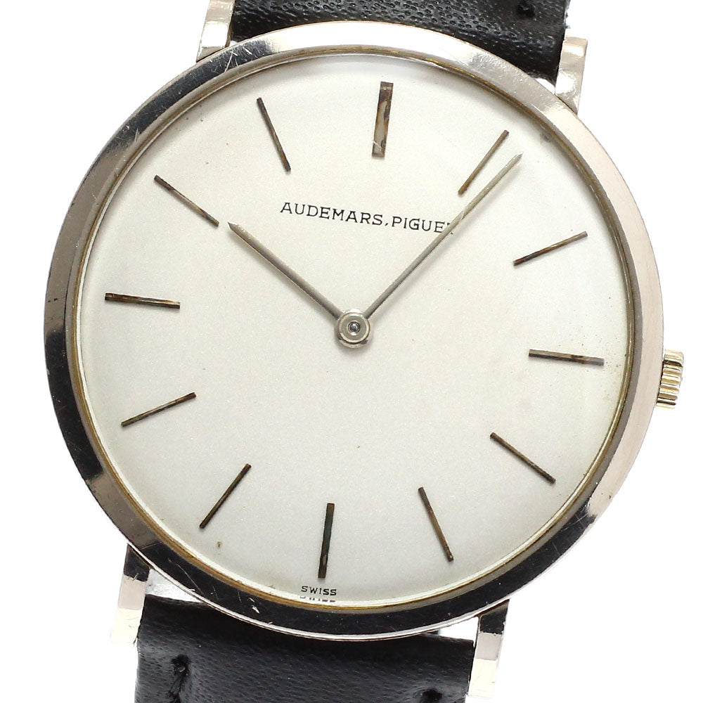 AUDEMARS PIGUET K18WG Cal.K2001/1A Silver Dial Hand Winding Men's Watch_892098