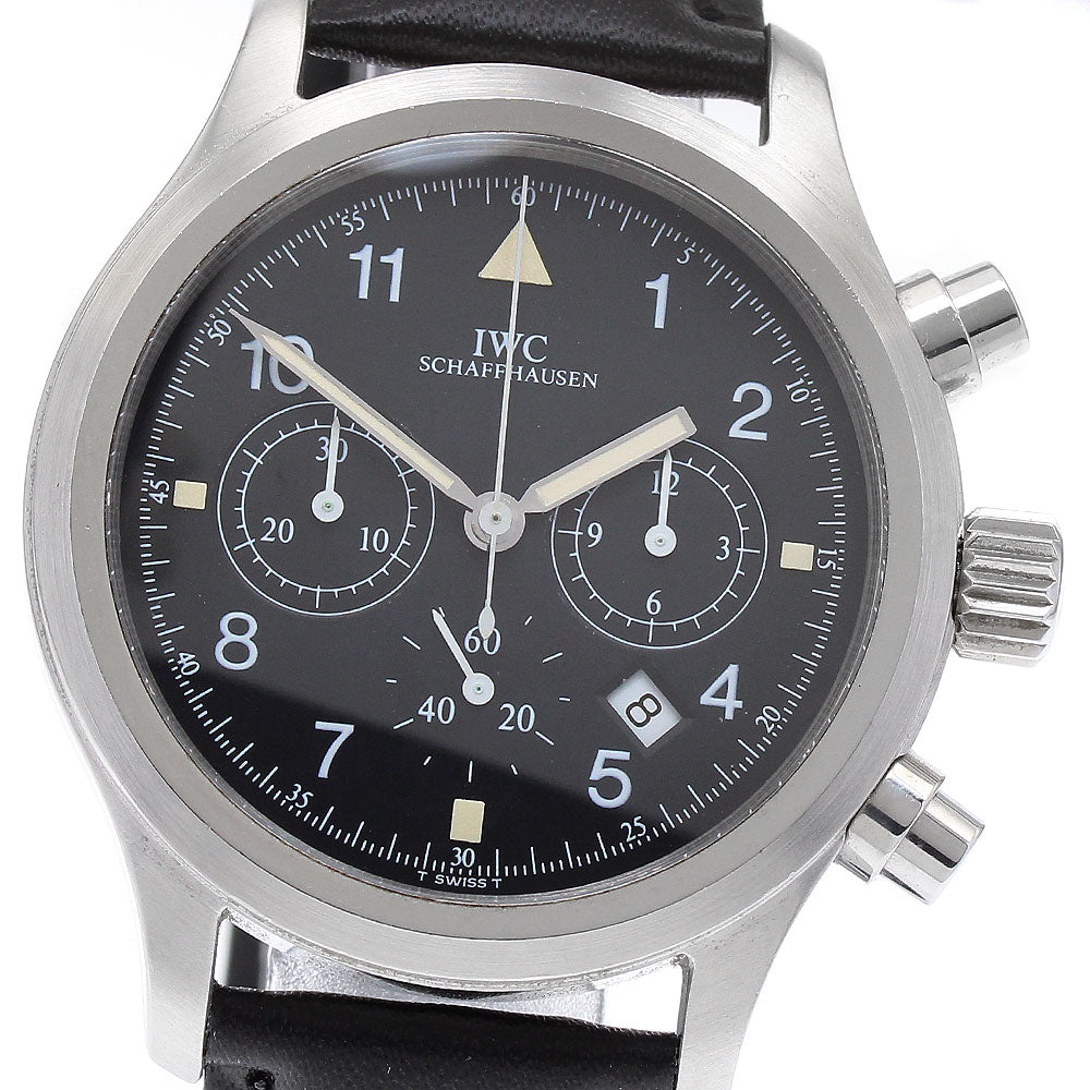 IWC SCHAFFHAUSEN Freeger IW374101 Chronograph black Dial Quartz Men's_892110