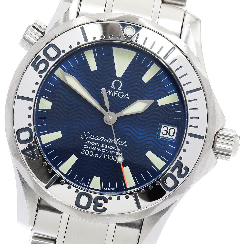 OMEGA Seamaster300 2253.80 Date blue Dial Automatic Boy's Watch_892120