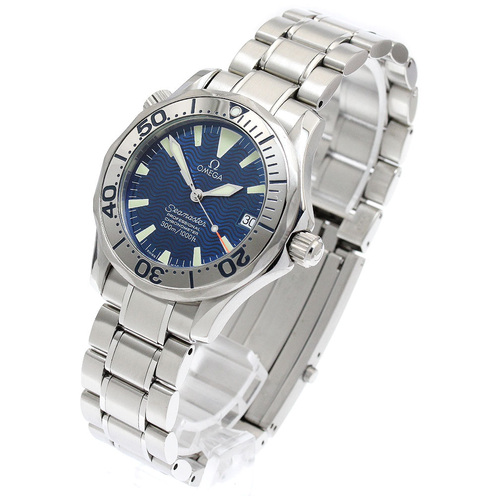 OMEGA Seamaster300 2253.80 Date blue Dial Automatic Boy's Watch_892120