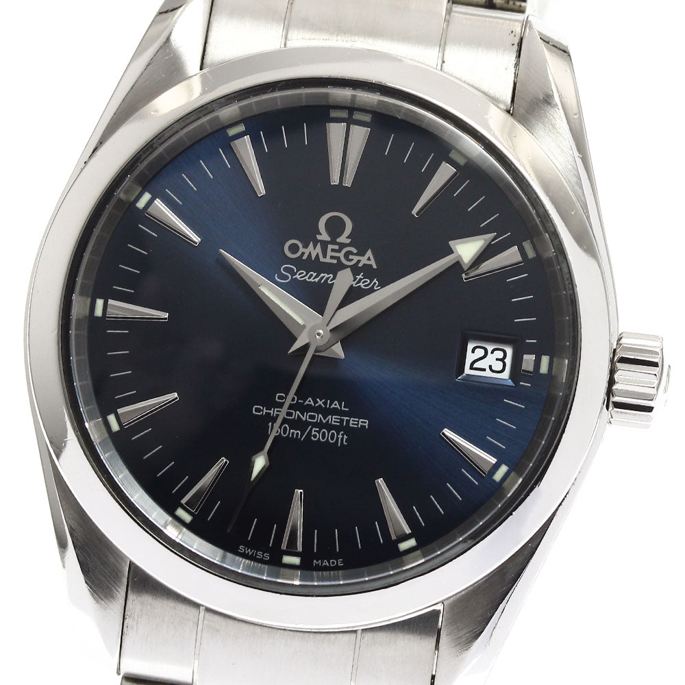 OMEGA Seamaster Aqua Terra 2504.80 Date Navy Dial Automatic Boy's Watch_892126
