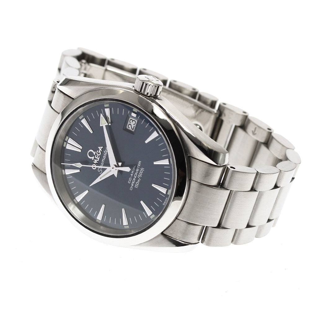 OMEGA Seamaster Aqua Terra 2504.80 Date Navy Dial Automatic Boy's Watch_892126