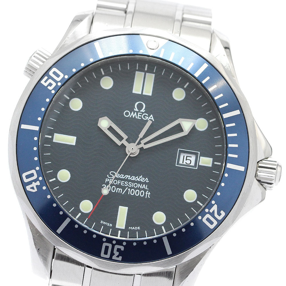 OMEGA Seamaster300 2541.80 Date Navy Dial Quartz Men's Watch_892130