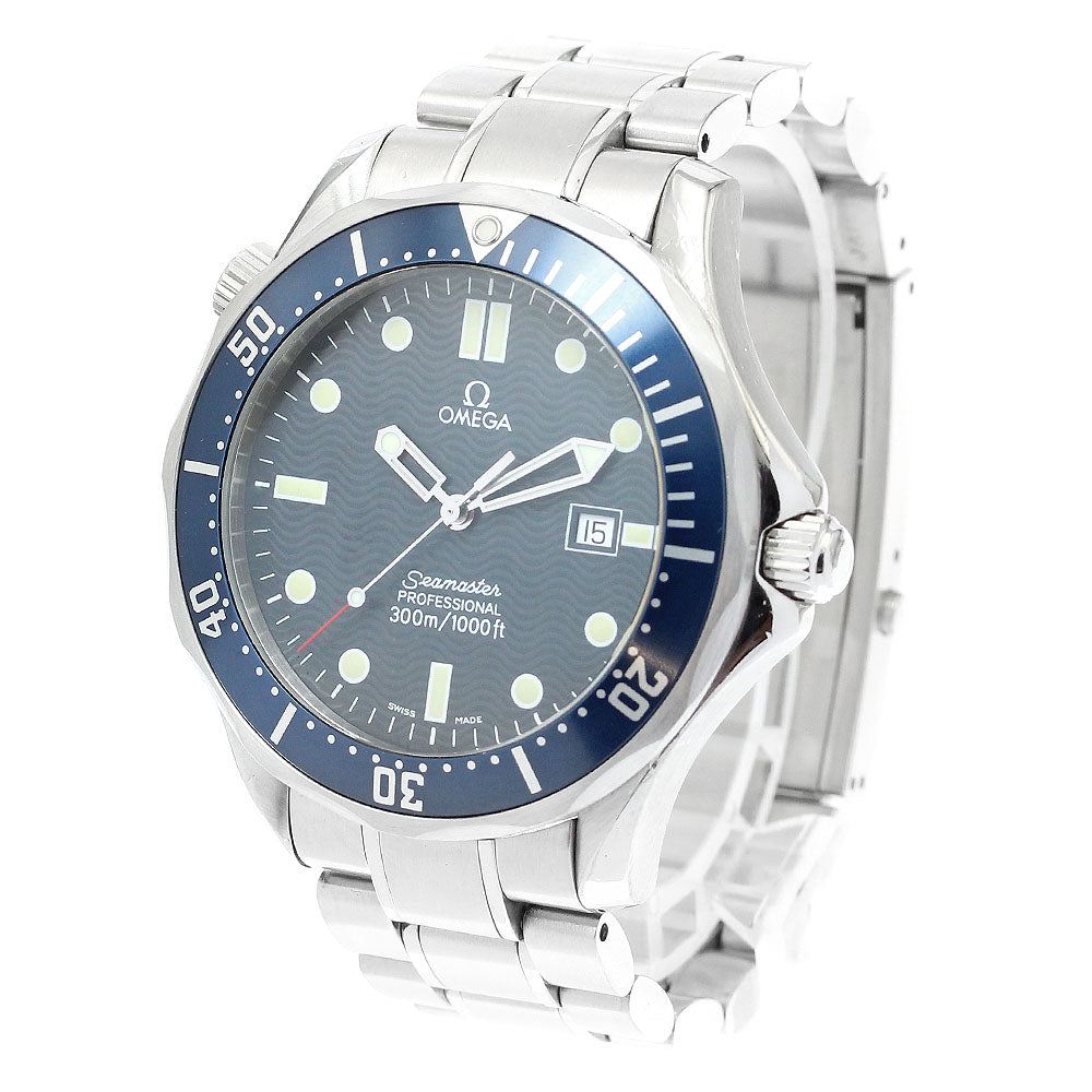 OMEGA Seamaster300 2541.80 Date Navy Dial Quartz Men's Watch_892130