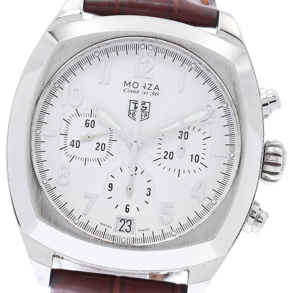 TAG HEUER Monza Caliber 36 CR5111 Chronograph Silver Dial Automatic Men's Watch_892174