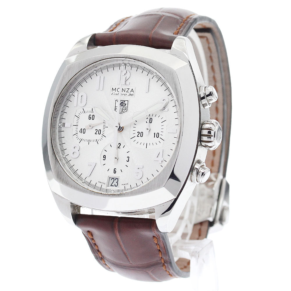 TAG HEUER Monza Caliber 36 CR5111 Chronograph Silver Dial Automatic Men's Watch_892174