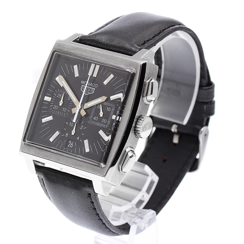 TAG HEUER Monaco CS2111 Chronograph black Dial Automatic Men's Watch_892180
