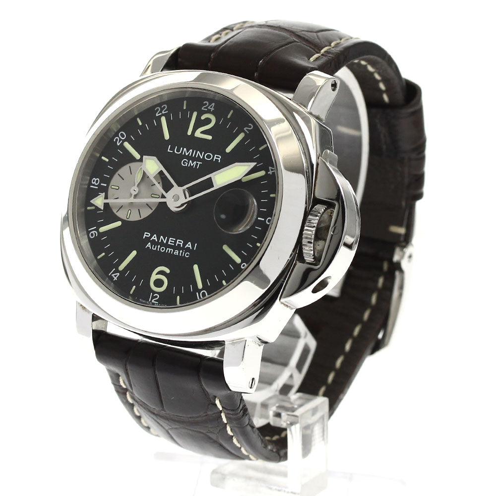 PANERAI Luminor GMT PAM00088 Date Small Second Black / Silver Dial Automatic Men's Watch_892199