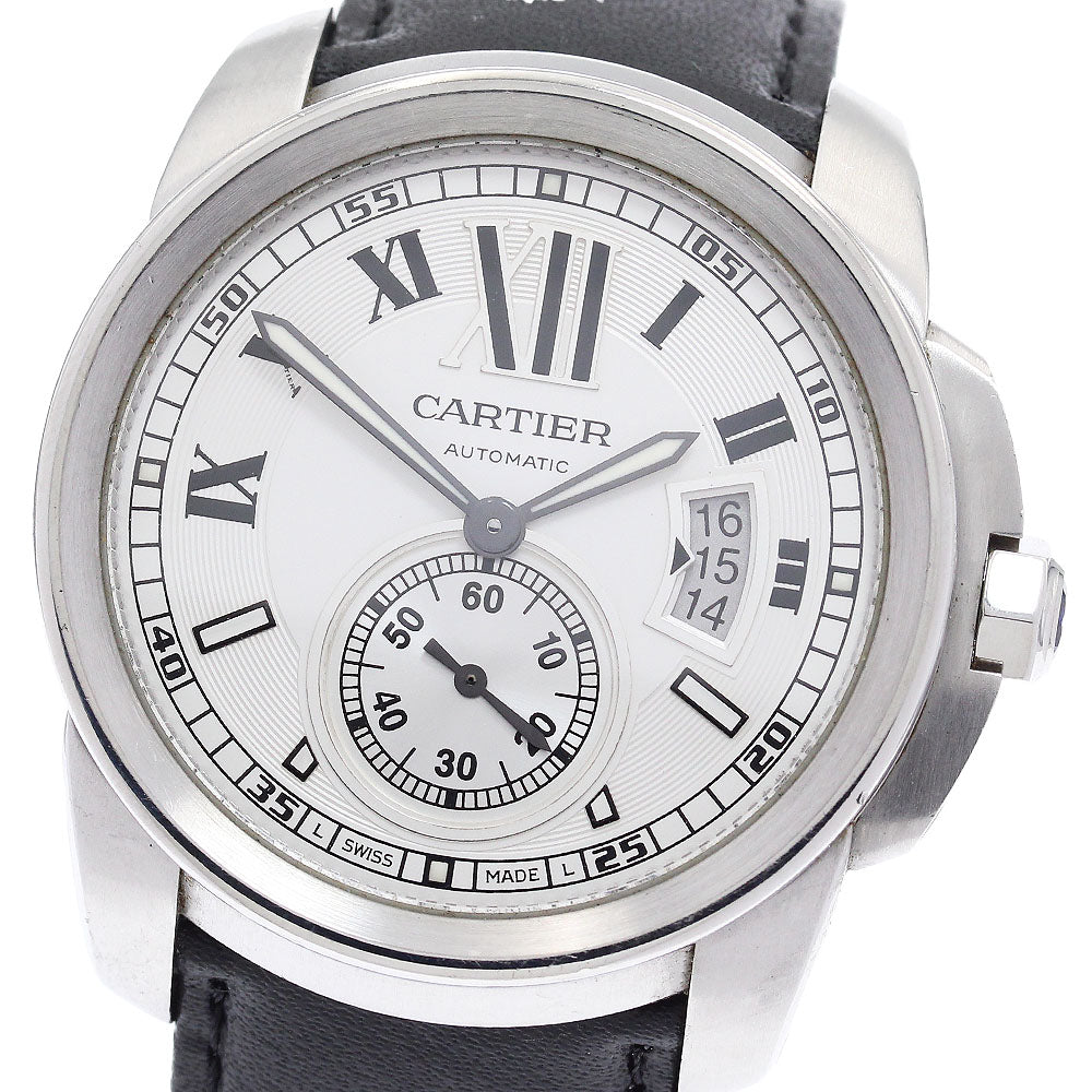 CARTIER Calibur de Cartier W7100037 Silver Dial Automatic Men's Watch_892201