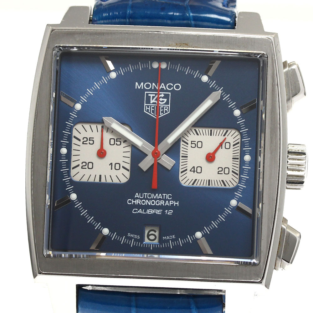 TAG HEUER Monaco CAW2111 Caliber 12 chronograph blue Dial Automatic Men's Watch_892241