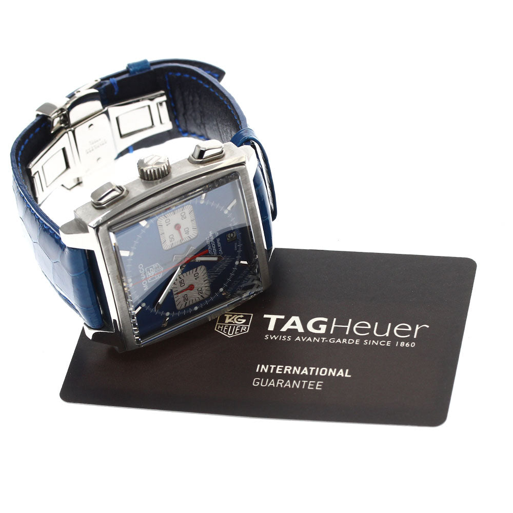 TAG HEUER Monaco CAW2111 Caliber 12 chronograph blue Dial Automatic Men's Watch_892241