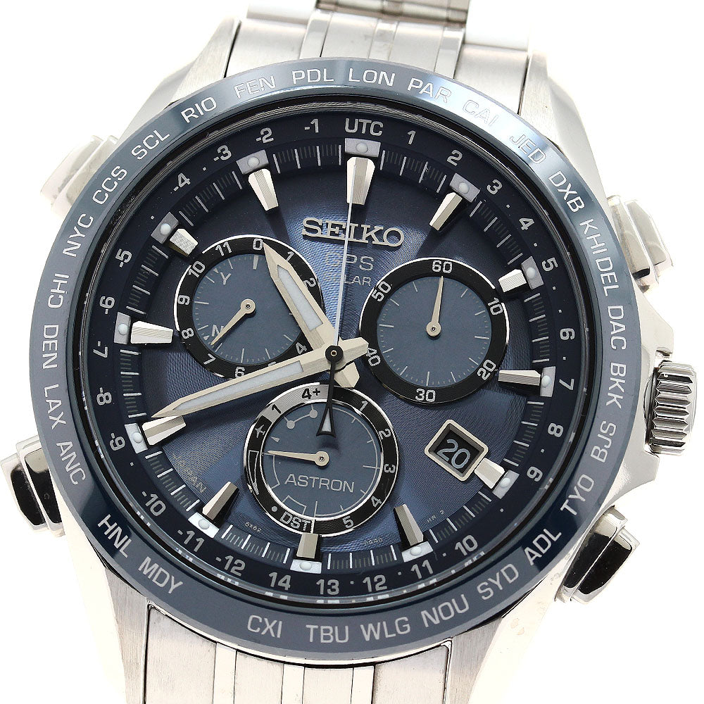 SEIKO Astron SBXB005/8X82-0AB0 GPS Solar Powered Radio Men's Watch_892268