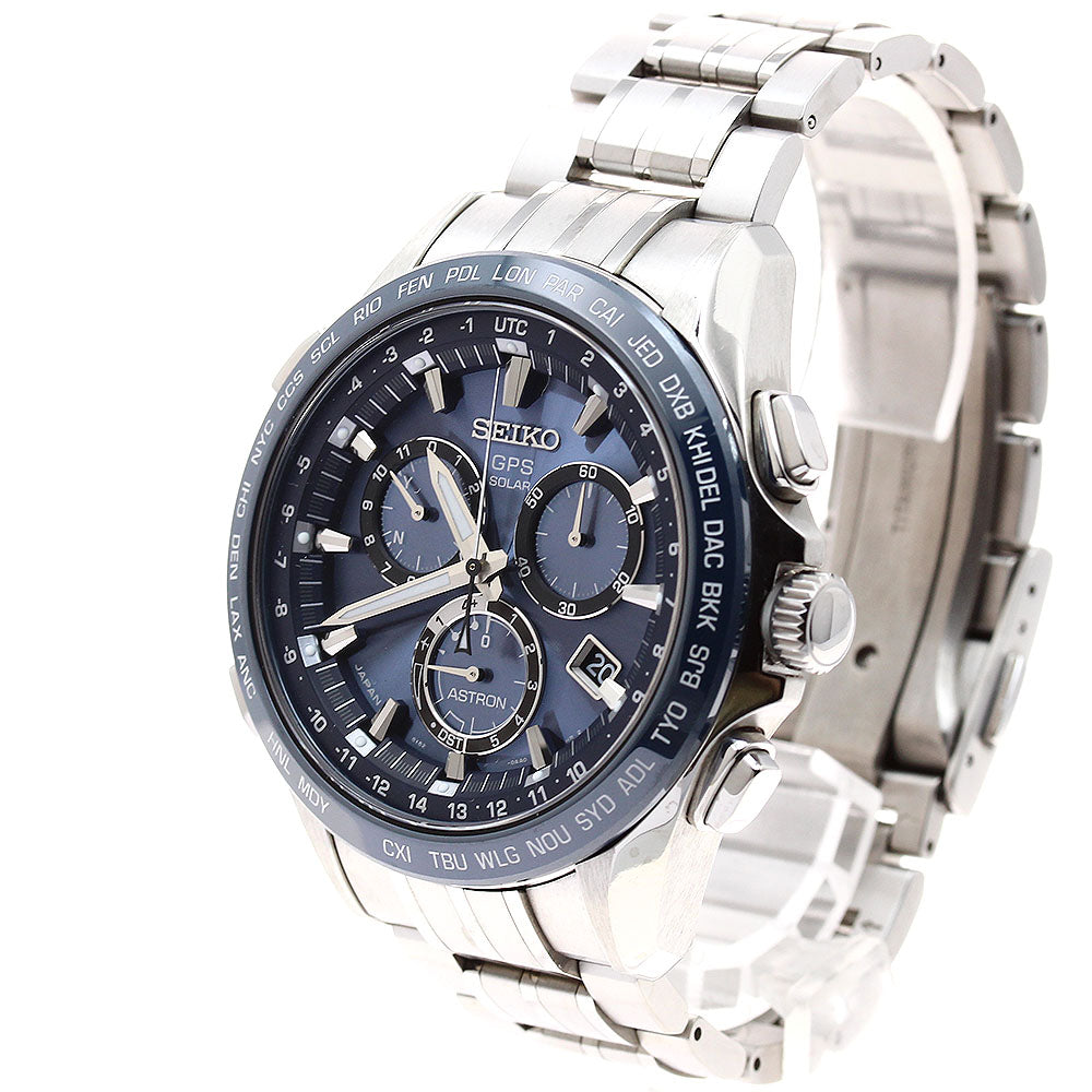 SEIKO Astron SBXB005/8X82-0AB0 GPS Solar Powered Radio Men's Watch_892268