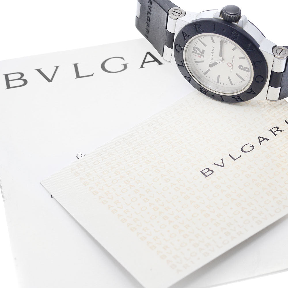 BVLGARI aluminum AL29TA Date Silver Dial Quartz Ladies Watch_892270