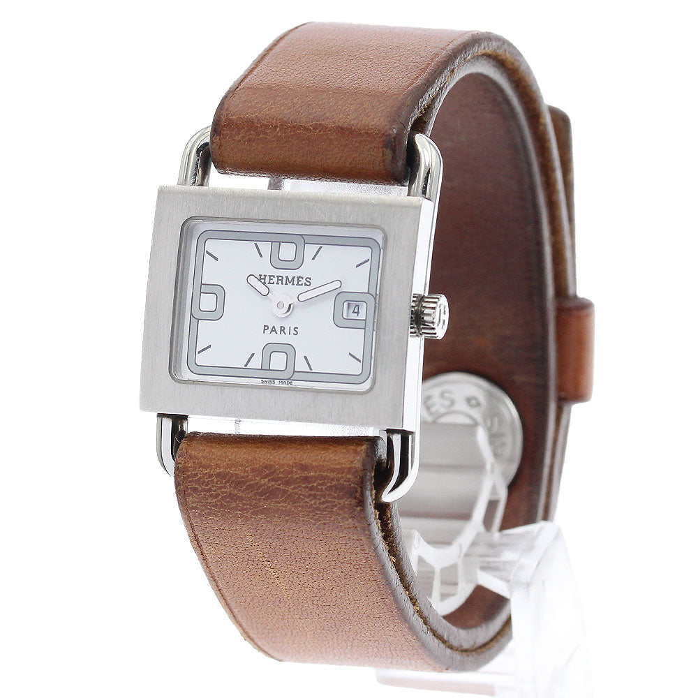 HERMES Valenia BA1.210 Date white Dial Quartz Ladies Watch_892277