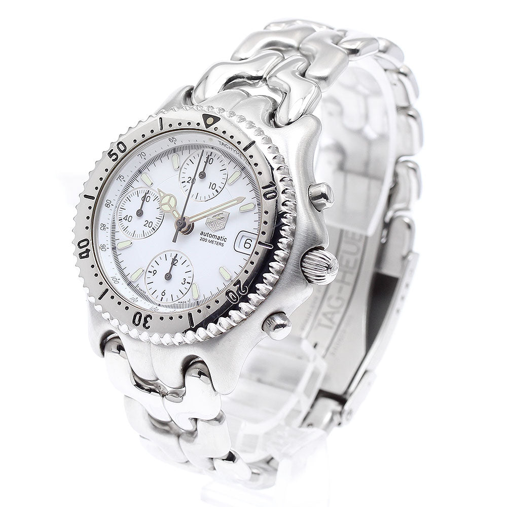 TAG HEUER S/el CG2110-R0 Chronograph white Dial Automatic Men's Watch_892289