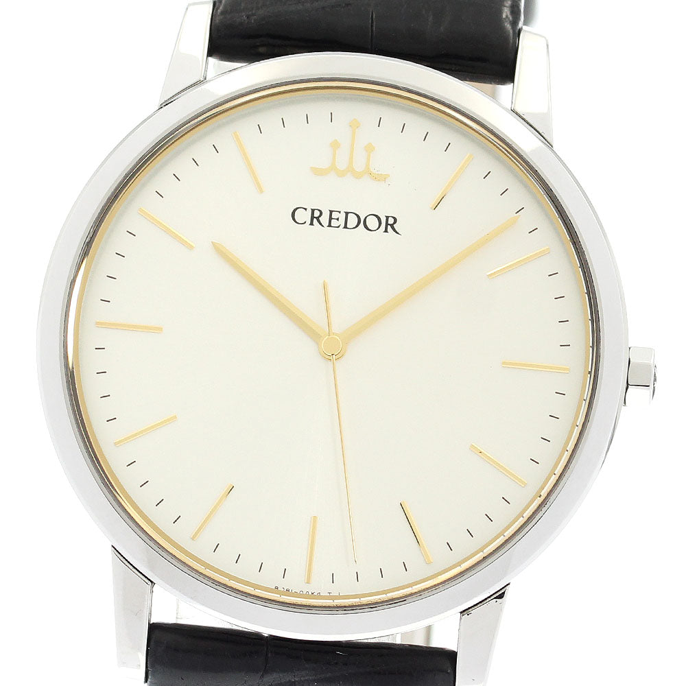 SEIKO CREDOR SIGNO GCAR047/8J81-0AJ0 Silver Dial Quartz Men's Watch_892297