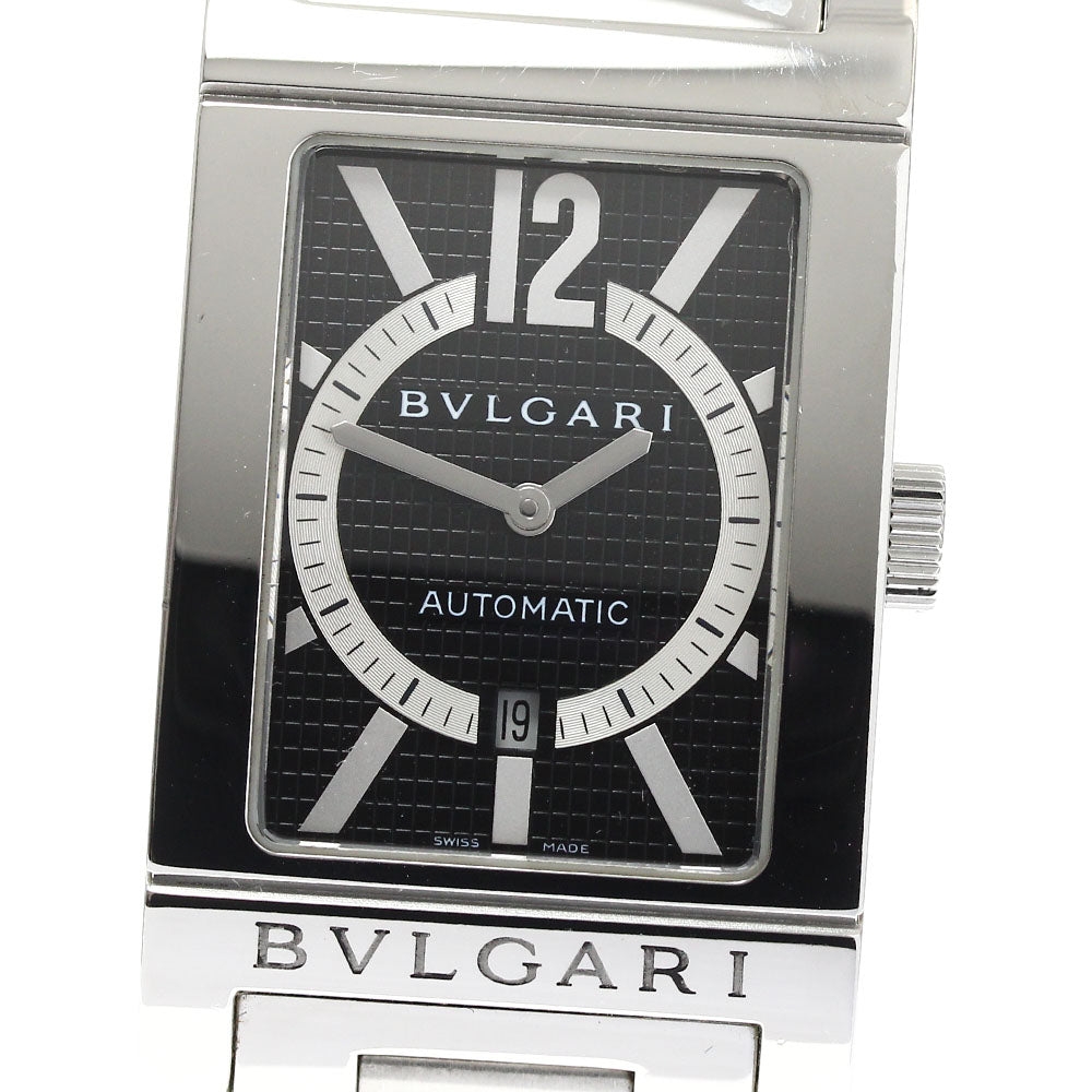 BVLGARI Rettangolo RT45S Date black Dial Automatic Men's Watch_892308