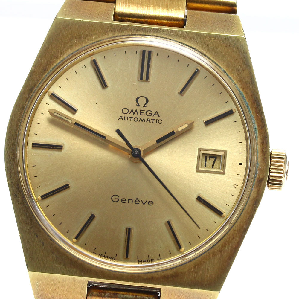 OMEGA Geneve 166099 Date Cal.1481 gold Dial Automatic Men's Watch_892320