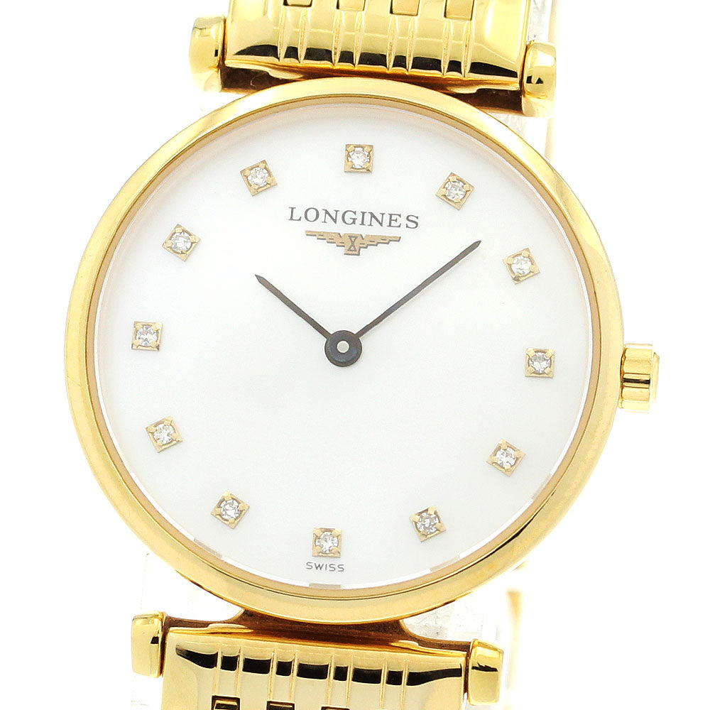 LONGINES Grand classic L4.209.2 12P diamond Quartz Ladies Watch_892332