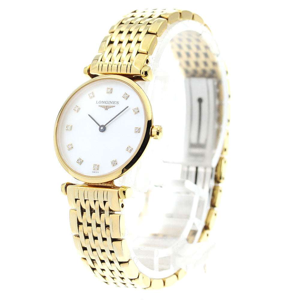 LONGINES Grand classic L4.209.2 12P diamond Quartz Ladies Watch_892332
