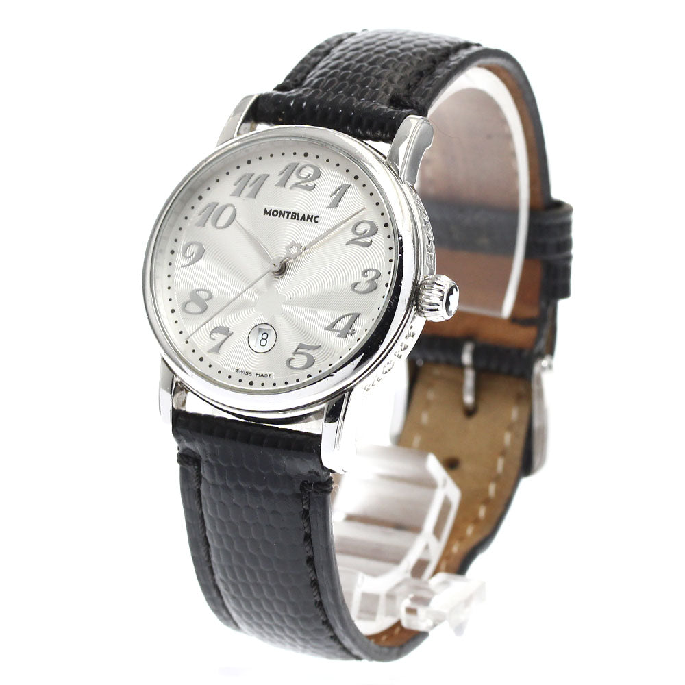 MONTBLANC Meistersteck 7020 Date Silver Dial Quartz Boy's Watch_892334