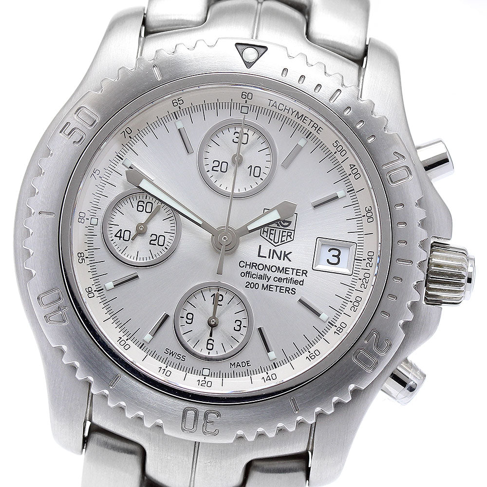 TAG HEUER Link CT5113 Chronograph Date Silver Dial Automatic Men's Watch_892346