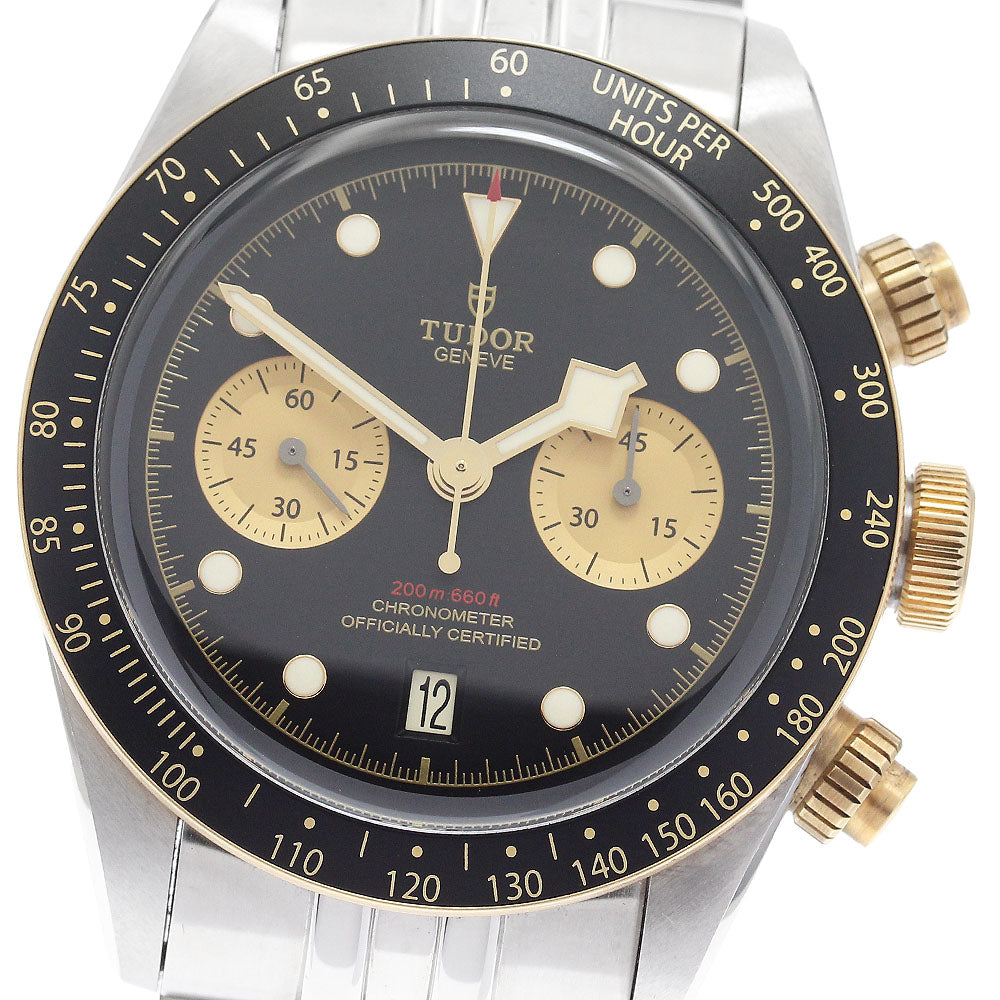 TUDOR Black Bay Chrono S & G 79363N YG2 tone Automatic Men's Watch_892352