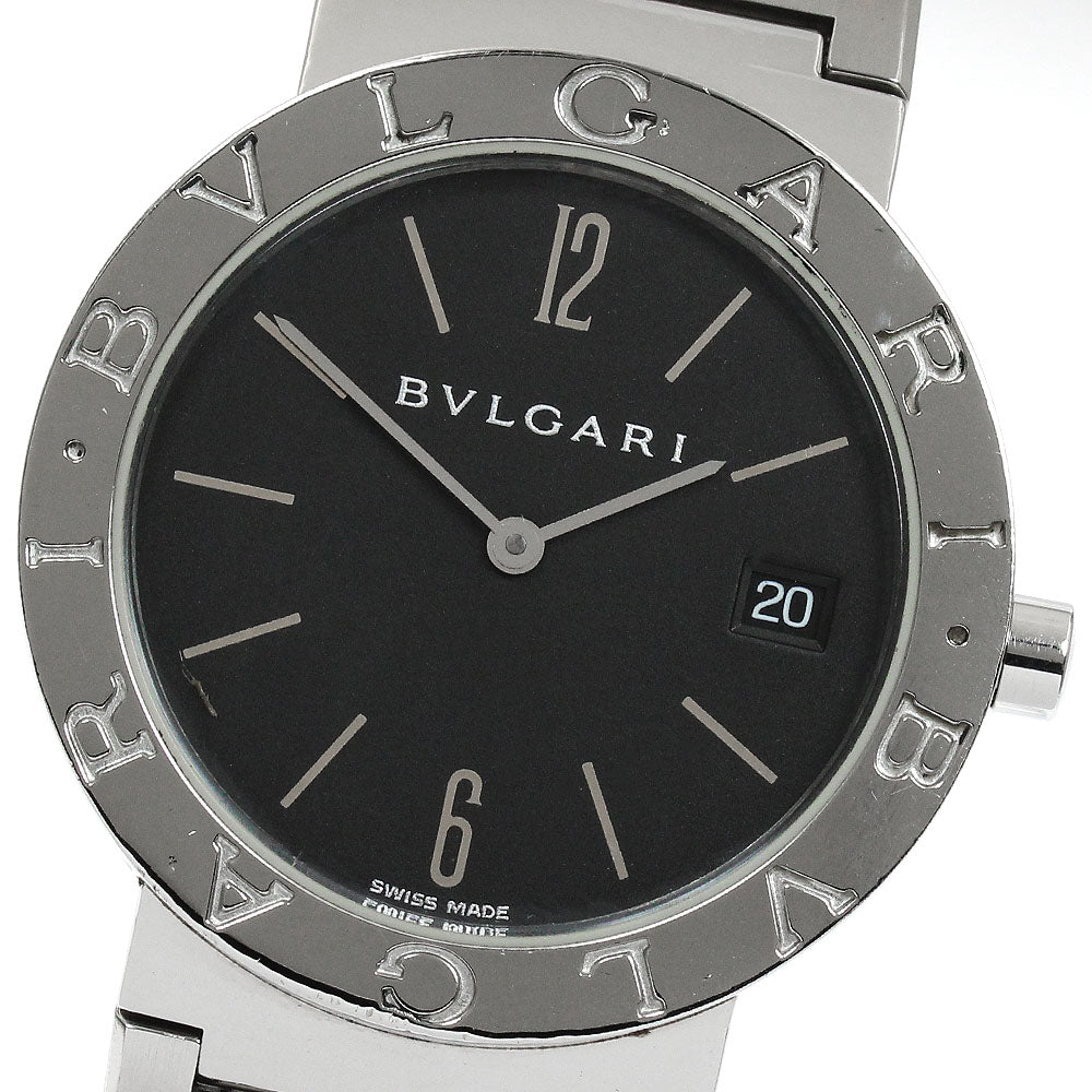 BVLGARI BVLGARIBVLGARI BB33SS Date Black Dial Quartz Men's Watch_892360